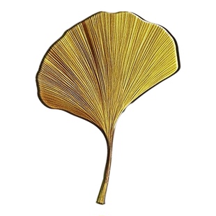 小清新书签亚克力透明银杏叶可爱精致英文书本树叶学生固定便签