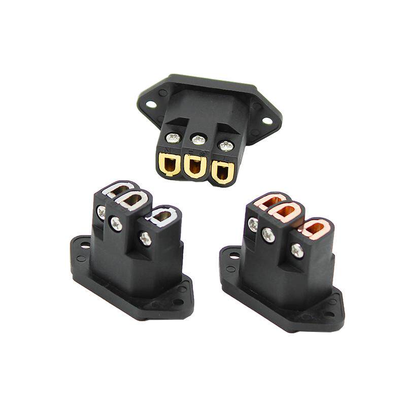 古河FI-06纯紫铜机尾座HiFi发烧功放ac电源插座免焊滤波器插座