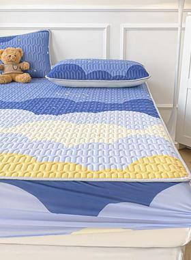 2025新款冰丝乳胶凉席床笠款单件夏被三四件套夏季天儿童床罩凉垫