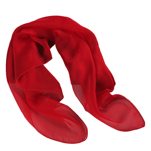 【特价微瑕】大红色中国红小方巾丝巾春秋冬季桑蚕丝100%真丝围巾