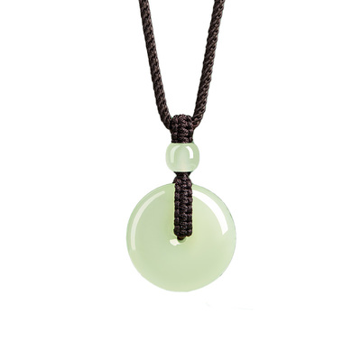 【平安遂顺】和田玉平安扣吊坠