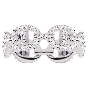 [杨紫同款]APM Monaco链环猪鼻子戒指情侣指环轻奢手饰情人节礼物