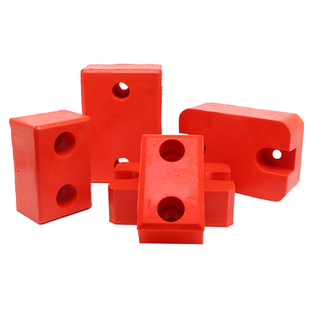 起重机单梁行车大车端梁电动葫芦碰头聚氨酯缓冲器橡胶防撞块方垫