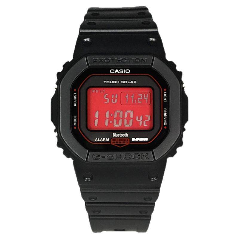 卡西欧手表男GSHOCK血鹤屏蓝牙光动能电波血屏小方块GW-B5600AR-1