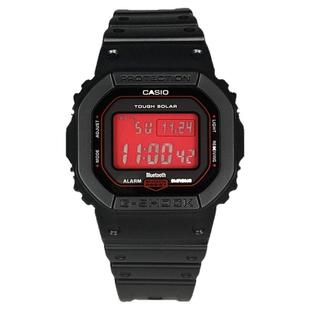 卡西欧手表男GSHOCK血鹤屏蓝牙光动能电波血屏小方块GW-B5600AR-1