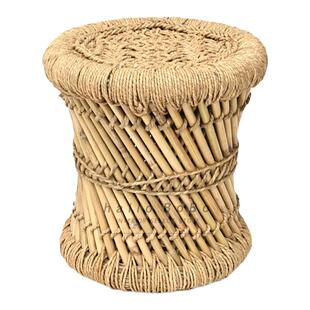 【王波波的杂货铺】日本进口手工编制矮凳室内装饰摆件REED STOOL