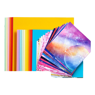 千纸鹤彩纸星空折纸双面十二星座叠纸卡纸彩色加厚正方形儿童幼儿园学生手工制作材料闪光纸