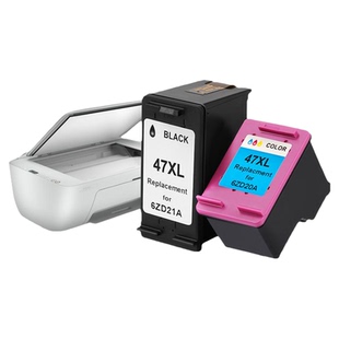 惠普打印机墨盒4800 适用惠普HP DeskJet Ink Advantage Ultra  47XL黑色墨盒彩色墨水盒 惠普47墨盒
