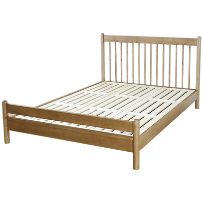 实木床白蜡木主卧原木双人床1.5米1.8米现代简约小户型家用温莎床