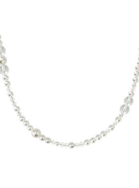 清透感天然白水晶项链