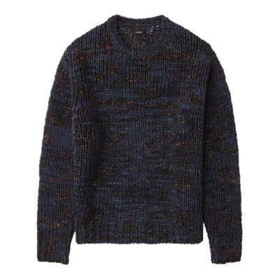 BEAMS圆领杂色针织衫复古日系