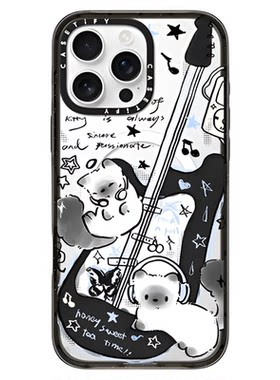 CASETiFY 摇滚猫猫 适用于苹果iPhone17ProMax/17Pro/Air/16ProMax/16Pro/15ProMax/15Pro手机壳