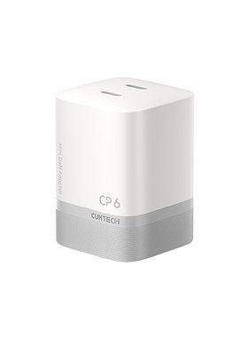 【AVS60W更配18/DUO】CUKTECH酷态科CP6电能充mini新款双孔充电器头适用苹果18小米iPhone17ProMax快充双C口