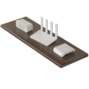 机顶盒电视柜悬空墙上置物板实木一字隔板挂墙面置物架电视机下方