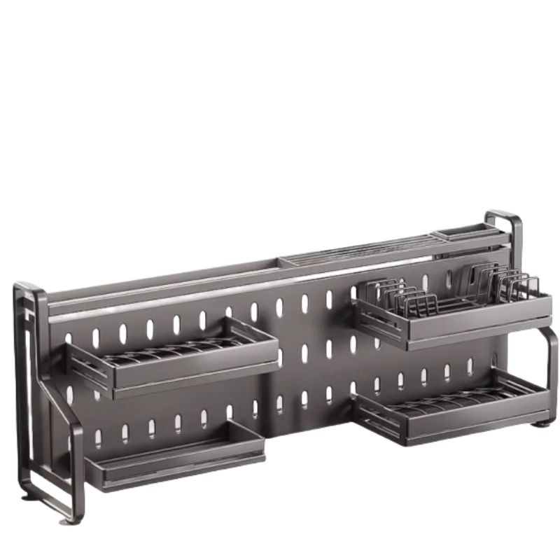 多功能厨房收纳架置物架多层碗碟架灶台碗筷水槽边厨具沥水架台面