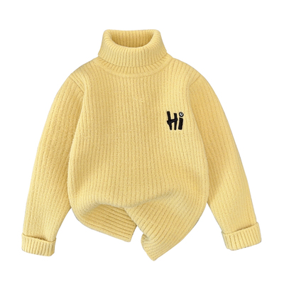 儿童高领毛衣加绒加厚一体绒