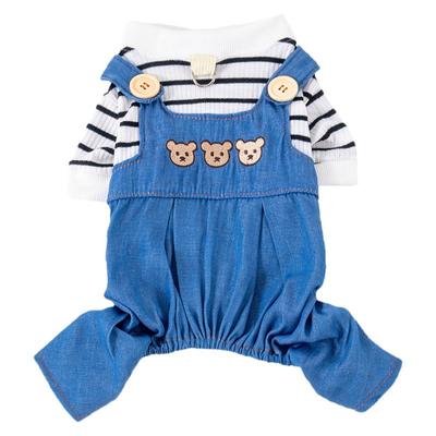 狗狗衣服可牵引宠物四脚衣秋季