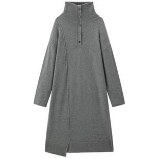 【商场同款】太平鸟羊毛混纺针织毛衫连衣裙女H版型连身A1FAF4422