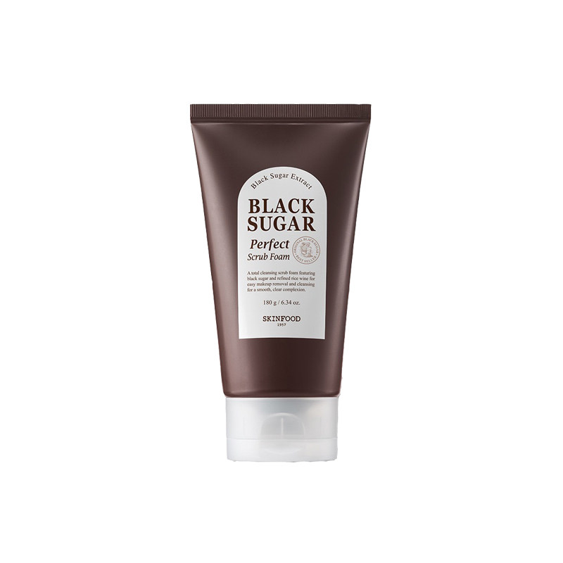 韩国品牌原装进口skin food BLACK SUGAR洗面奶磨砂洁面膏温和