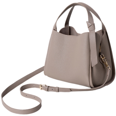 真皮通勤手提包女单肩水桶斜挎包