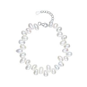 周六福巴洛克珍珠手链女淡水珍珠S925银手饰优雅送女友新年礼物