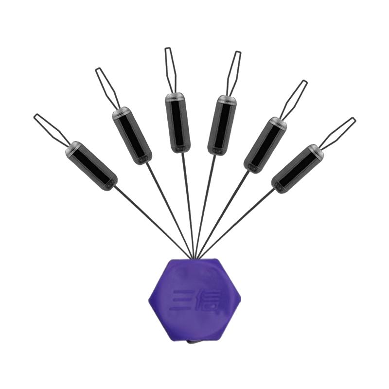 新款三信合金铅传统钓七星漂自锁小号快速魔术封闭魔术铅配重铅坠