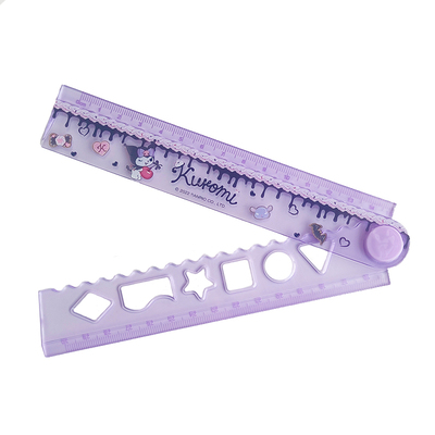 正版库洛米折叠直尺小学生尺子