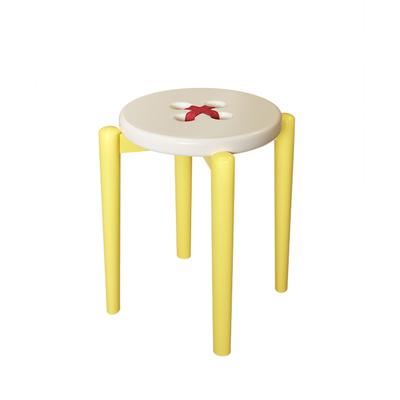 实木多巴胺圆凳可叠放加厚耐用