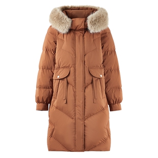 通勤连帽羽绒服外套女 2025年冬季新款宽松时尚百搭简约保暖棉衣