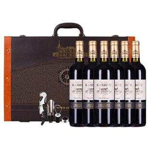 卡诗图骑士红酒整箱赤霞珠干红葡萄酒法国进口过节推荐礼盒装6支