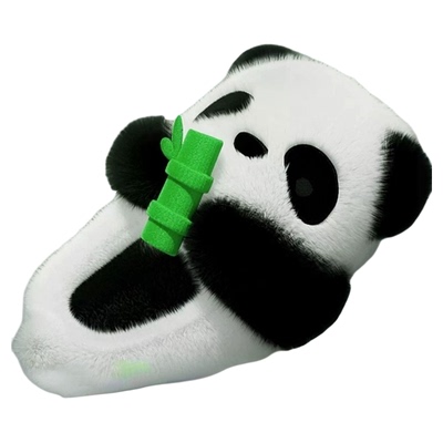 chikoku熊猫女款包跟棉拖鞋