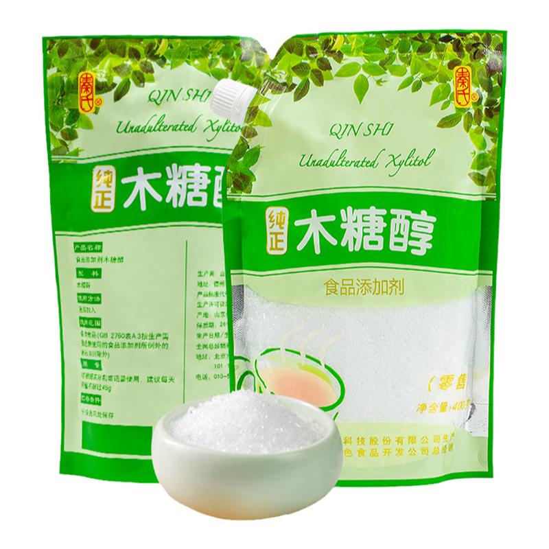 秦氏木糖醇糖尿人专用代糖400g替代白砂糖官方旗舰店（买3送1）