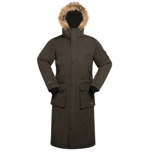 君羽800蓬95绒子鹅绒服女过膝长款派克服女秋冬加厚羽绒服男长款