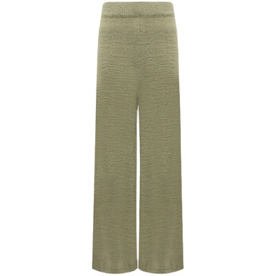 COCOBELLA软糯绒感针织阔腿裤