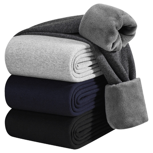 七匹狼男士保暖裤男款加绒加厚棉裤保温内穿打底秋裤毛裤绒裤冬季