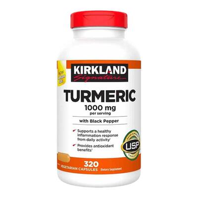 美国直邮kirkland 柯克兰姜黄素胶囊 1000mg 促进身体健康 320粒