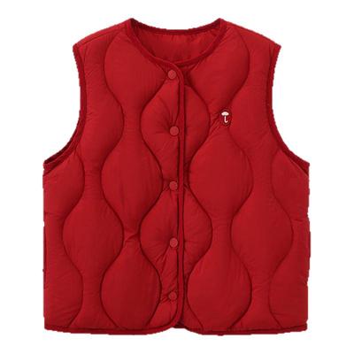 moimoln小云朵童装25年冬季新款儿童马甲男女童冬装背心无袖外套