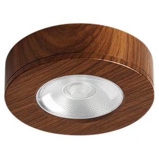 胡桃木超薄明装筒灯中古木纹家用客厅走廊过道展柜衣柜入户玄关灯