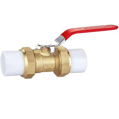 PPR双活接铜球阀热熔管阀门20 25 32 4分 6分1寸双头活接球阀闸阀