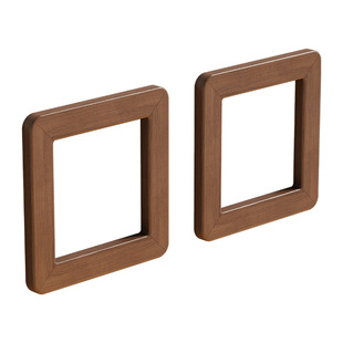 实木开关保护套电源插座套新中式墙贴装饰框原木开关贴创意遮污贴
