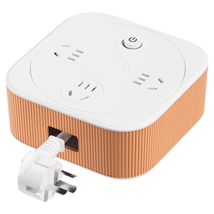 官方正品GN绕线插座带夜灯USB收纳线伸缩排插排插线板延长线插板