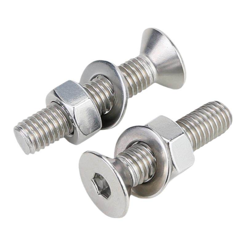 金超304不锈钢平头沉头内六角螺丝螺母套装大全配件M2M3M4M5M6M8