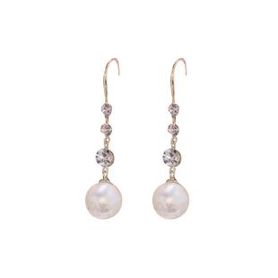 情定三生珠珠吊坠耳环2025年新款潮抖音热门耳饰气质百搭珍珠耳坠