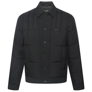 利郎官方 羽绒服男士休闲翻领短款夹克2025冬季新款保暖外套男装