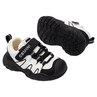 英贝米尼男童鞋子秋冬季儿童运动鞋防滑软底宝宝机能鞋加绒女童鞋