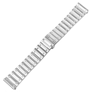 手表带钢带男适配卡地亚山度士WSSA0010 0009/0018不锈钢快拆表链