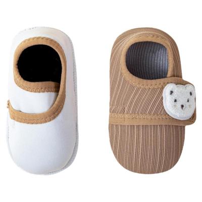 宝宝地板鞋隔凉防滑魔术贴不掉跟