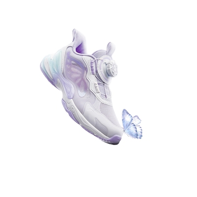 蝶翼安踏儿童女童休闲鞋小童春季专业运动鞋透气网面女宝休闲童鞋