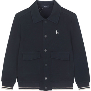 hazzys哈吉斯童装男女童外套秋新中大童珠地挺括上衣