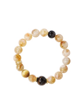 鱼头星星虎眼石手链美拉德风天然串珠手串黄水晶女生官方正品饰品